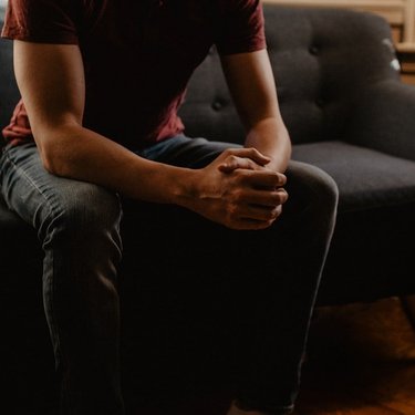 Man on sofa