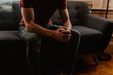 Man on sofa