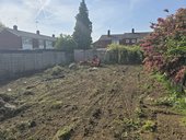 Digger in allotment