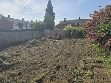 Digger in allotment
